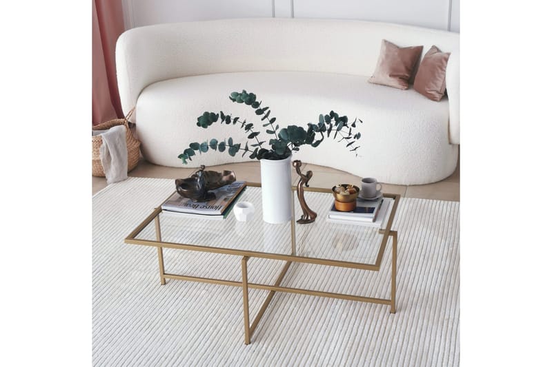 Alskaliden Soffbord 94x35x94 cm - Guld - Möbler - Bord & matgrupp - Soffbord