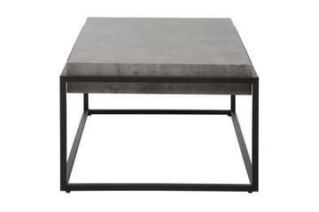 Altos Rektangulärt Soffbord 64 cm i Trä och Metall med Betongeffekt - Grå - Möbler - Bord & matgrupp - Soffbord