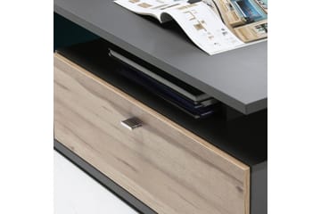 Ameysford Soffbord 120 cm med Förvaring Hylla + Låda - Grå/Brun - Möbler - Bord & matgrupp - Soffbord - Soffbord med förvaring