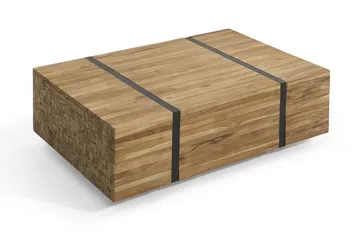 Amlin Soffbord 110 cm på Hjul - Brun/Svart - Möbler - Bord & matgrupp - Soffbord