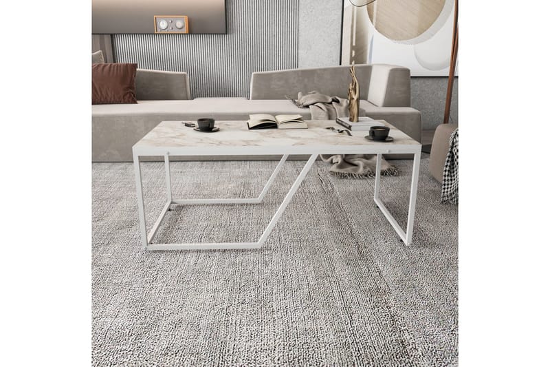 Andifli Soffbord 60x48x120 cm - Vit - Möbler - Bord & matgrupp - Soffbord