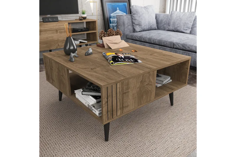 Andifli Soffbord 89,6x46,5x89,6 cm - Brun - Möbler - Bord & matgrupp - Soffbord