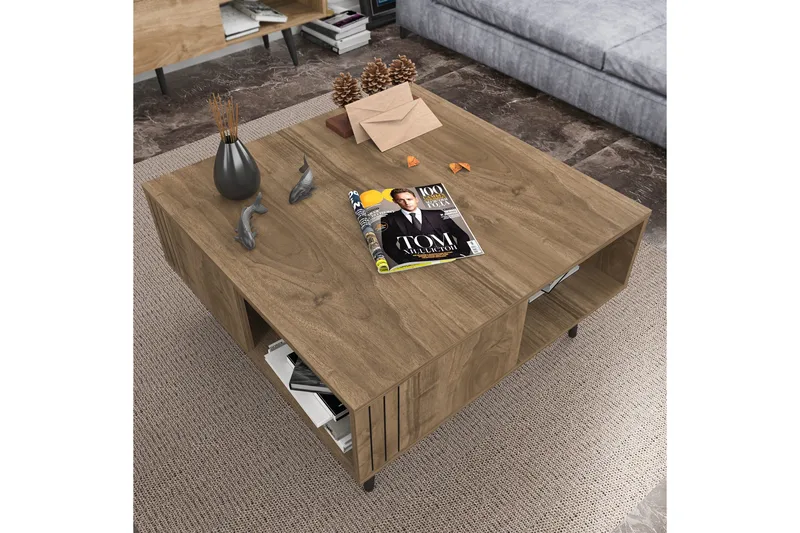 Andifli Soffbord 89,6x46,5x89,6 cm - Brun - Möbler - Bord & matgrupp - Soffbord