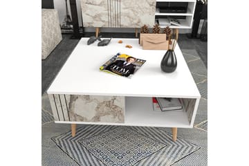 Andifli Soffbord 89,6x46,5x89,6 cm - Vit - Möbler - Bord & matgrupp - Soffbord