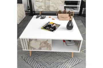 Andifli Soffbord 89,6x46,5x89,6 cm - Vit - Möbler - Bord & matgrupp - Soffbord