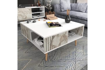 Andifli Soffbord 89,6x46,5x89,6 cm - Vit - Möbler - Bord & matgrupp - Soffbord