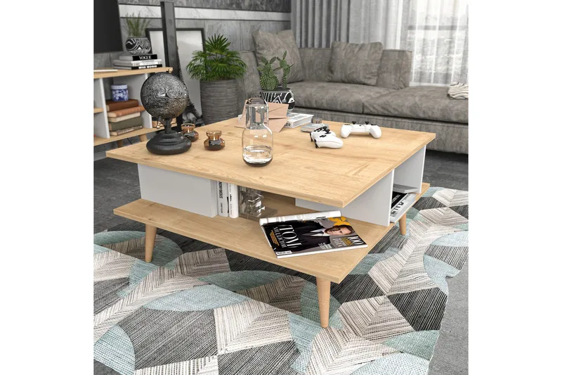 Andifli Soffbord 89x44x89 cm - Ek - Möbler - Bord & matgrupp - Soffbord