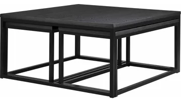 Soffbord Anish 100x100 cm Omonterad - Svartlackad ask - Möbler - Bord & matgrupp - Soffbord