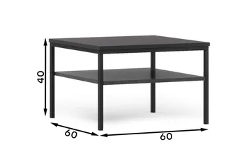 Anjal Soffbord 60 cm - Svart - Möbler - Bord & matgrupp - Soffbord