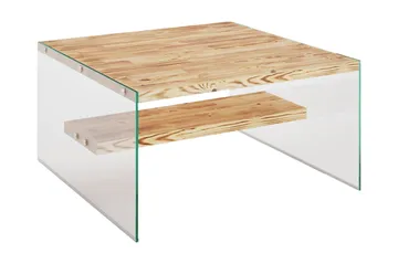 Assanisa Soffbord 75 cm - Natur/Glas - Möbler - Bord & matgrupp - Soffbord - Soffbord med förvaring