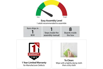 Athena Satsbord Svart/Marmormönster - Novogratz - Möbler - Bord & matgrupp - Soffbord