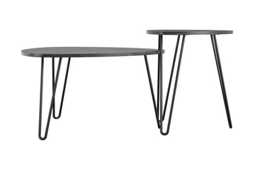 Athena Satsbord Svart/Marmormönster - Novogratz - Möbler - Bord & matgrupp - Soffbord