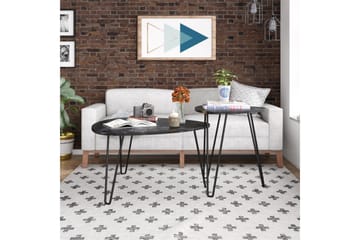 Athena Satsbord Svart/Marmormönster - Novogratz - Möbler - Bord & matgrupp - Soffbord