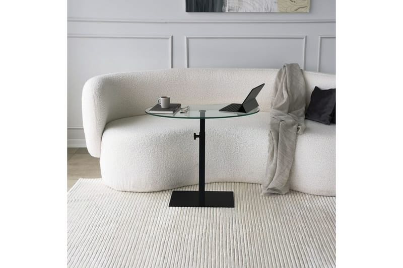 Athodna Soffbord 70x40x70 cm Oval - Svart - Möbler - Bord & matgrupp - Soffbord