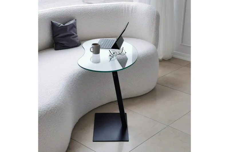 Athodna Soffbord 70x40x70 cm Oval - Svart - Möbler - Bord & matgrupp - Soffbord