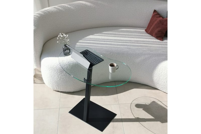 Athodna Soffbord 70x40x70 cm Oval - Svart - Möbler - Bord & matgrupp - Soffbord