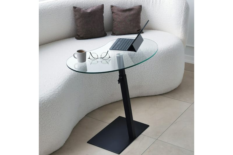 Athodna Soffbord 70x40x70 cm Oval - Svart - Möbler - Bord & matgrupp - Soffbord