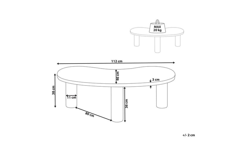Soffbord Auburn Vit - Vit - Möbler - Bord & matgrupp - Soffbord