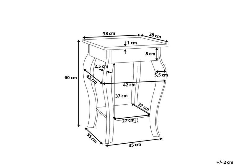 Avon Soffbord 42 cm - Vit - Möbler - Bord & matgrupp - Soffbord