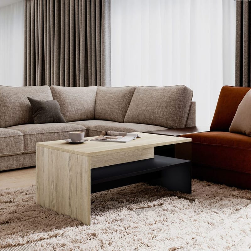 Soffbord Baros - San Remo Ek Ljust Laminat - Möbler - Bord & matgrupp - Soffbord