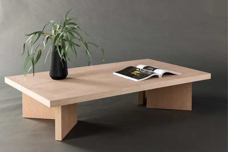 Bassholmen Soffbord 140x80 cm - Whitewash - Möbler - Bord & matgrupp - Soffbord