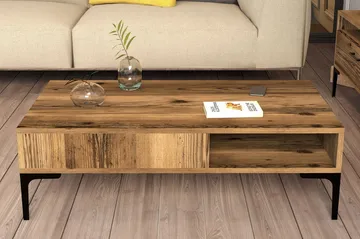 Bauksa Soffbord 105x32,6x105 cm - Brun - Möbler - Bord & matgrupp - Soffbord