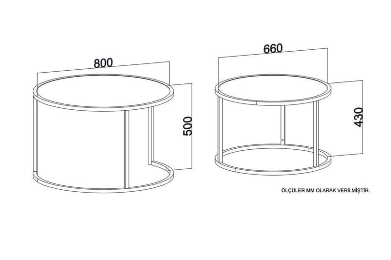 Bazra Satsbord - Vit - Möbler - Bord & matgrupp - Soffbord