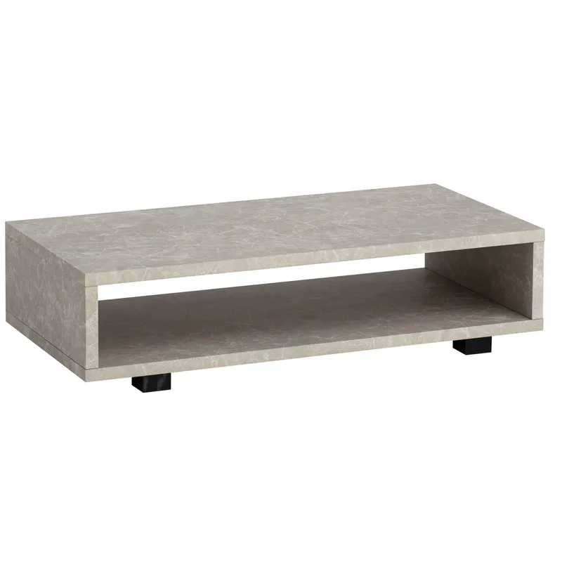 Belaro Soffbord 100 cm, Sandgrå och svart