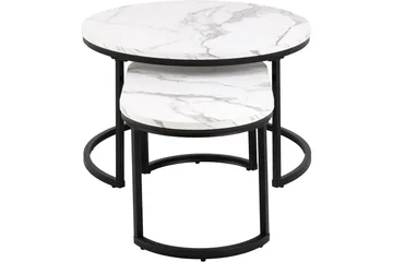 Belgrat Soffbord 70 cm Rund - Vit - Möbler - Bord & matgrupp - Soffbord