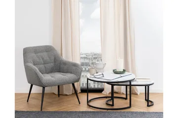 Belgrat Soffbord 70 cm Rund - Vit - Möbler - Bord & matgrupp - Soffbord