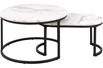 Belgrat Soffbord 70 cm Rund - Vit - Möbler - Bord & matgrupp - Soffbord