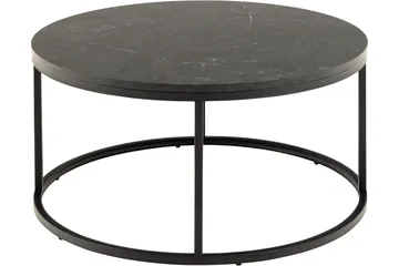 Belgrat Soffbord 80 cm Rund - Svart - Möbler - Bord & matgrupp - Soffbord