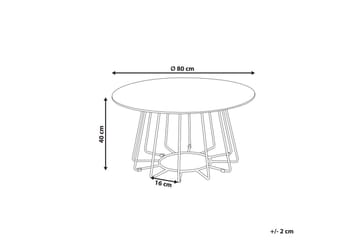 Soffbord Bernie Svart/Vit - Svart/Vit - Möbler - Bord & matgrupp - Soffbord