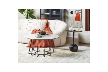 Soffbord Bernie Vit/Svart - Vit/Svart - Möbler - Bord & matgrupp - Soffbord