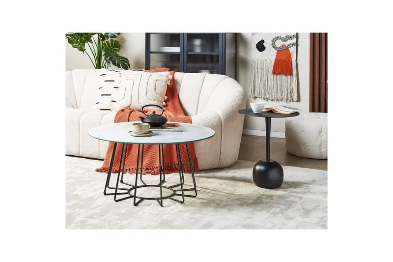 Soffbord Bernie Vit/Svart - Vit/Svart - Möbler - Bord & matgrupp - Soffbord