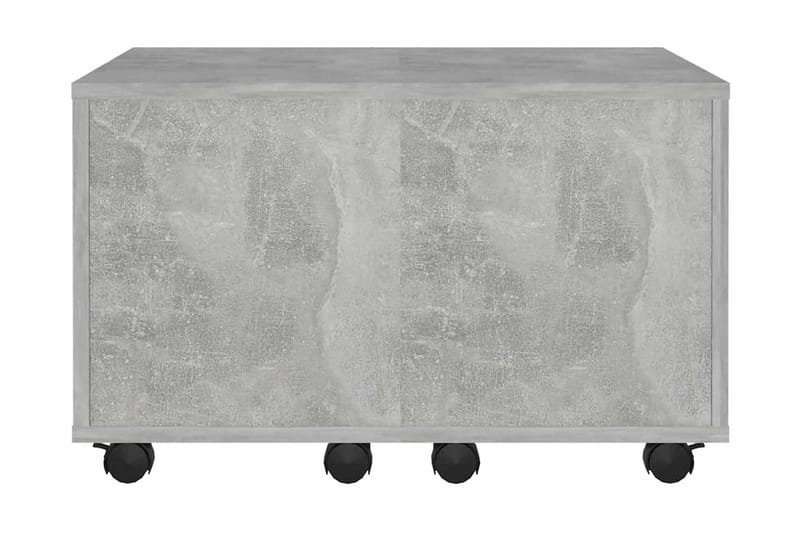 Soffbord betonggrå 60x60x38 cm spånskiva - Grå - Soffbord