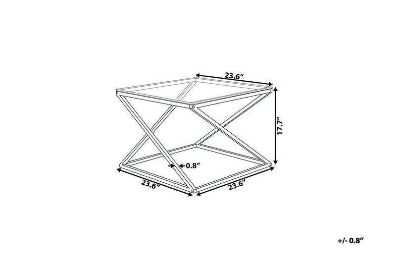 Beverly Soffbord 60 cm - Silver - Möbler - Bord & matgrupp - Soffbord
