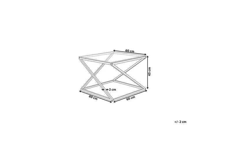 Beverly Soffbord 60 cm - Silver - Möbler - Bord & matgrupp - Soffbord