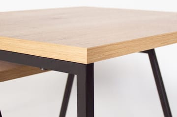 Bodsjö Rektangulärt Satsbord 88 cm i Trä med Metallstativ - Brun|Svart - Möbler - Bord & matgrupp - Soffbord