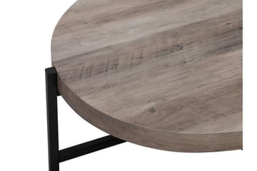 Boneti Soffbord 80 cm Runt - Brungrå/Svart - Möbler - Bord & matgrupp - Soffbord