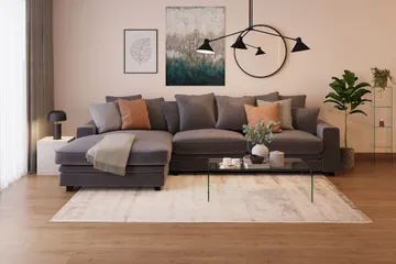 Bonisiolo Rektangulärt Soffbord 110x55 cm i Böjt Glas - Transparent - Möbler - Bord & matgrupp - Soffbord
