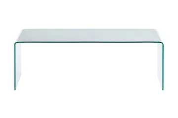 Bonisiolo Rektangulärt Soffbord 110x55 cm i Böjt Glas - Transparent - Möbler - Bord & matgrupp - Soffbord