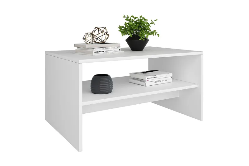 Bozdogan Soffbord 90x46,8x90 cm - Vit - Möbler - Bord & matgrupp - Soffbord