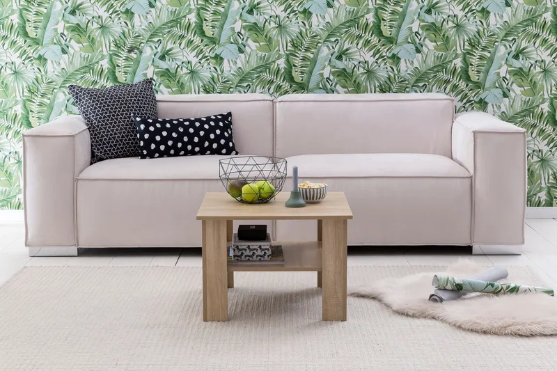 Bulanda Soffbord 60 cm med Förvaring Hylla - Natur - Möbler - Bord & matgrupp - Soffbord