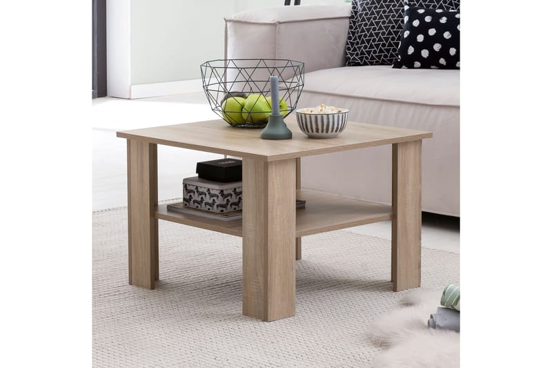 Bulanda Soffbord 60 cm med Förvaring Hylla - Natur - Möbler - Bord & matgrupp - Soffbord