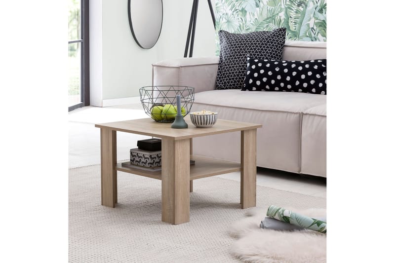 Bulanda Soffbord 60 cm med Förvaring Hylla - Natur - Möbler - Bord & matgrupp - Soffbord