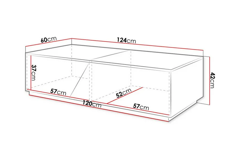 Carbost Soffbord 60 cm NO_BRAND Anthracite - Möbler - Bord & matgrupp - Soffbord