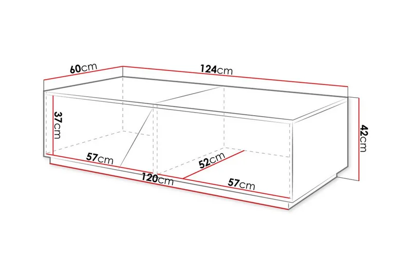 Carbost Soffbord 60 cm White - Möbler - Bord & matgrupp - Soffbord