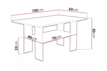 Carnew Soffbord 60 cm White - Möbler - Bord & matgrupp - Soffbord