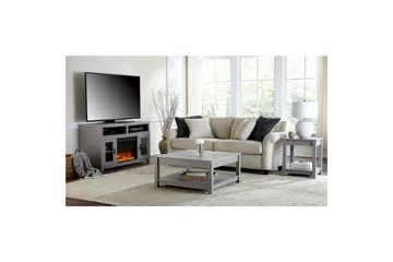 Carver Soffbord 90 cm Grå - Dorel Home - Möbler - Bord & matgrupp - Soffbord